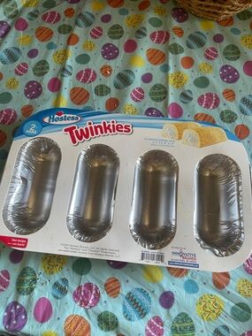 Vintage Hostess Twinkies Aluminum Baking Pans - 2 Pairs NEW